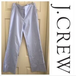 J. Crew Sky Blue Striped wide leg pants